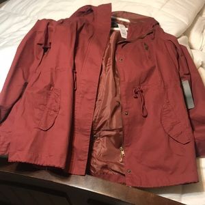 Burgandy / Brick color Jacket.